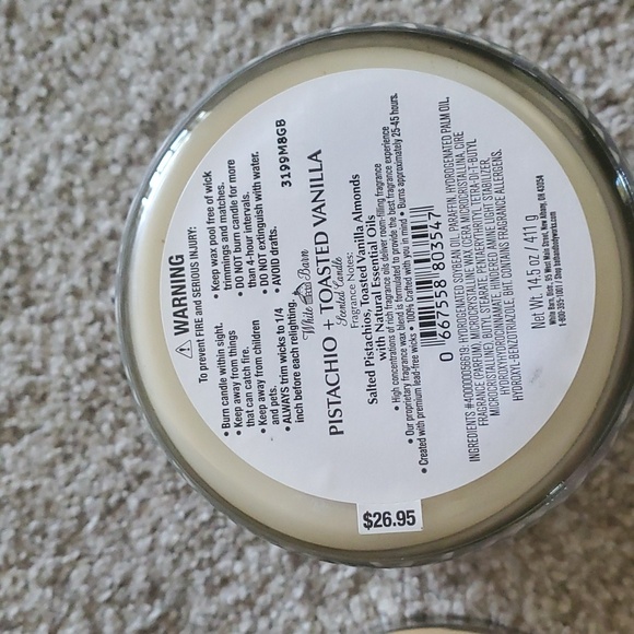 Pistachio and Toasted Vanilla candle - Picture 3 of 3